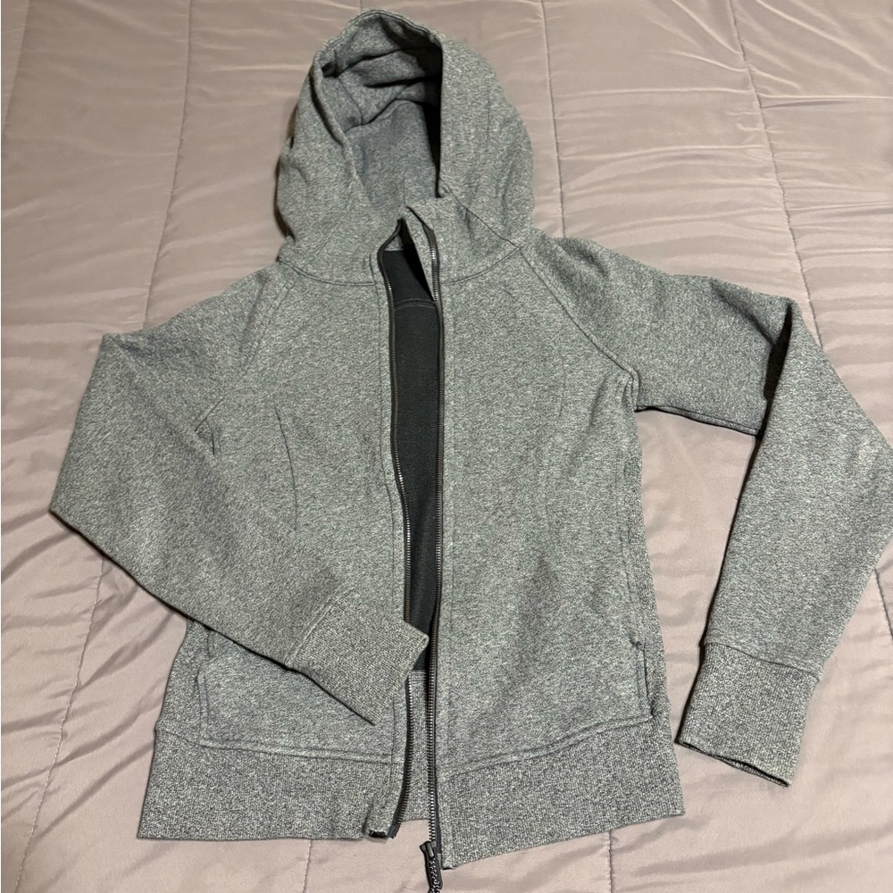 Lululemon Scuba Hoodie Full Zip | Heathered Gray | Size 6